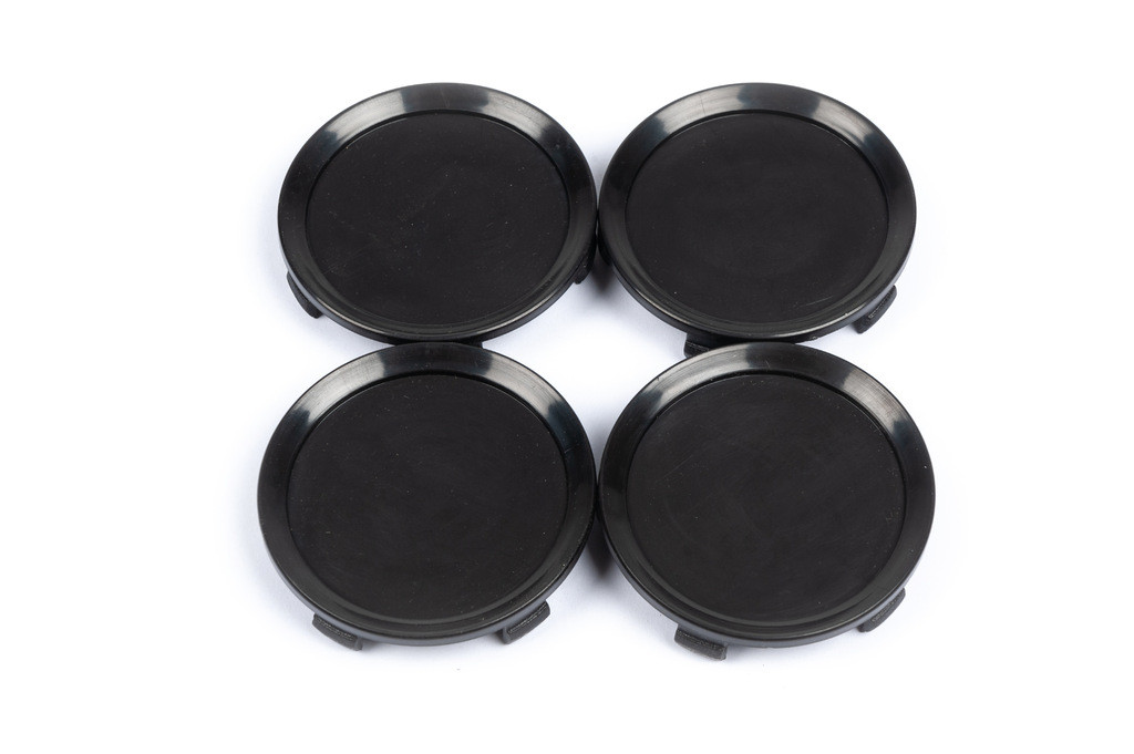 Ковпачки в титанові диски універсальні чорні 57/52 мм AUC Ковпачки на диски