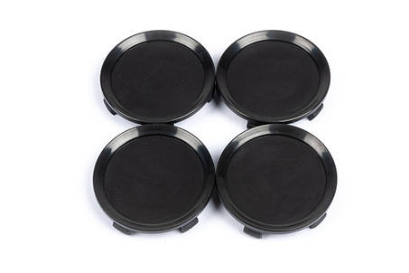 Ковпачки в титанові диски універсальні чорні 57/52 мм AUC Ковпачки на диски, фото 2