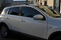 Nissan Qashqai Молдинг окантовка стекол OmsaLine (обычная база) AUC Накладки на двери Ниссан Кашкай