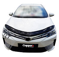 Дефлектор капота (EuroCap) Toyota Corolla 2013-2019 гг. AUC Дефлектор на капот (Мухобойка) Тойота Королла