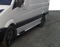 Renault Master 2004 Боковые трубы на среднюю базу AUC Боковые пороги Рено Мастер