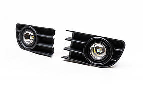 Протитуманки 2004-2006 (c LED лампами) Renault Megane II 2004-2009 рр. AUC Протитуманці Рено Меган 2