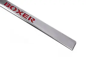 Хром планка над номером LED-червоний (неірж.) Peugeot Boxer 2006 ⁇  і 2014" рр. AUC Накладки на ручки Пежо Боксер