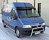 Козирок на лобове скло (чорний глянець, 5 мм) Fiat Ducato 1995-2006 рр. AUC Фіат Дукато, фото 2