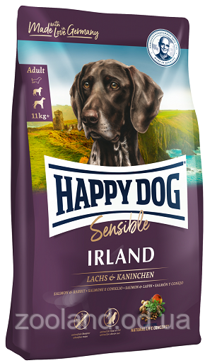 Happy Dog Sensible Ирландия с лососем и кроликом, 12,5 кг - фото 1 - id-p225749254