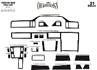Volvo 850 Накладки на панель (1993-1997) Дерево AUC Накладки на панель Вольво 850