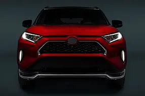 Накладки на решітку (2 шт) Toyota Rav 4 2019+ AUC Накладки на решітку Тойота Рав 4