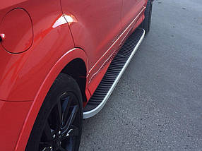 Ford Kuga 2013 Бічні пороги Tayga Grey З чорною листовою на дверях AUC Бічні пороги Форд Куга - Форд Ескейп