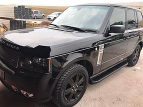 Бічні пороги Tayga Black (2 шт., алюміній) Range Rover III L322 2002-2012 рр. AUC Бічні пороги Ленд ровер