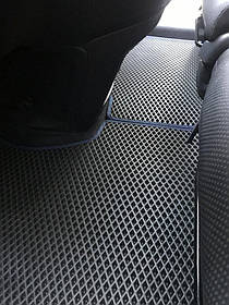 Килимки EVA (чорні) Honda CRV 2007-2011 рр. AUC Гумові килимки Хонда СРВ