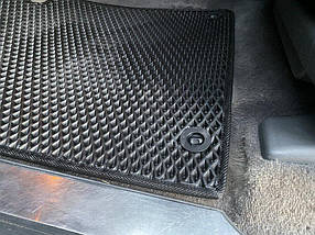 Поліуретанові килимки (2007-2012, EVA, чорні) Toyota Land Cruiser 200 AUC Гумові килимки Тойота Ленд