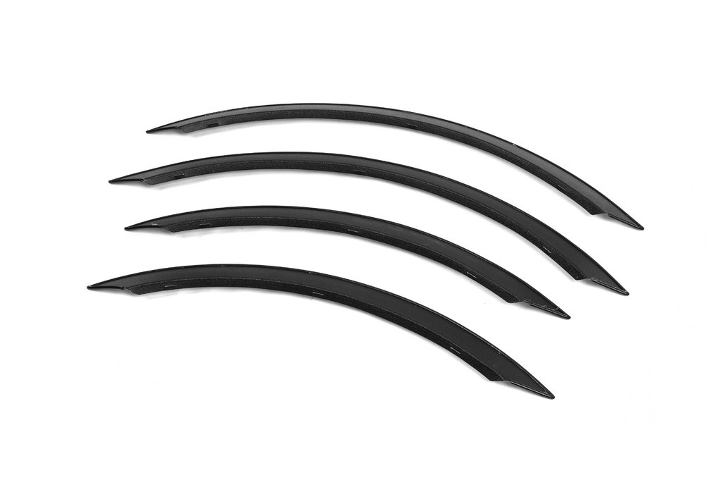 Накладки на арки (4 шт., чорні, неірж) Mercedes Sprinter 2006-2018 рр. AUC Накладки на арки Мерседес Бенц