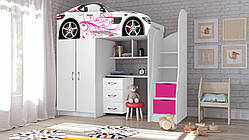 Дитяча кімната ліжко-машинка, безкоштовна доставка