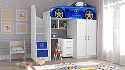 Дитяча кімната ліжко-машинка, безкоштовна доставка