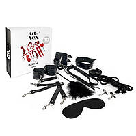 БДСМ набір Art of Sex - BDSM Set Leather, 10 предметів з натуральної шкіри