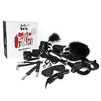 БДСМ набір Art of Sex - Maxi BDSM Set Leather, 13 предметів з натуральної шкіри