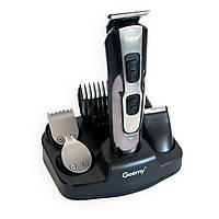 Машинка для стрижки волос мужская бритва аккумуляторная триммер для бороды 10в1 Geemy GM-592