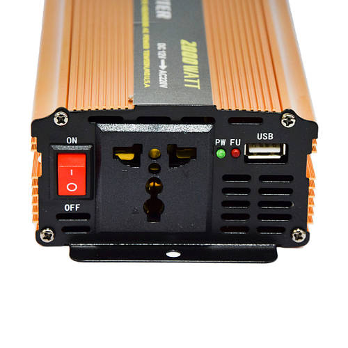 Инвертор автомобильный преобразователь напряжения в машину DC12V-AC220V ...