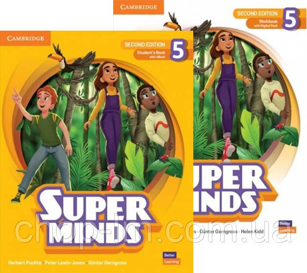 Комплект Super Minds (2nd Edition) Level 5 Student's Book with eBook + Workbook (Учебник + тетрадь) - фото 1 - id-p1737169072