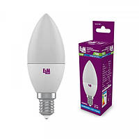 Лампа светодиодная свеча ELM 7W E14 4000K (18-0161)