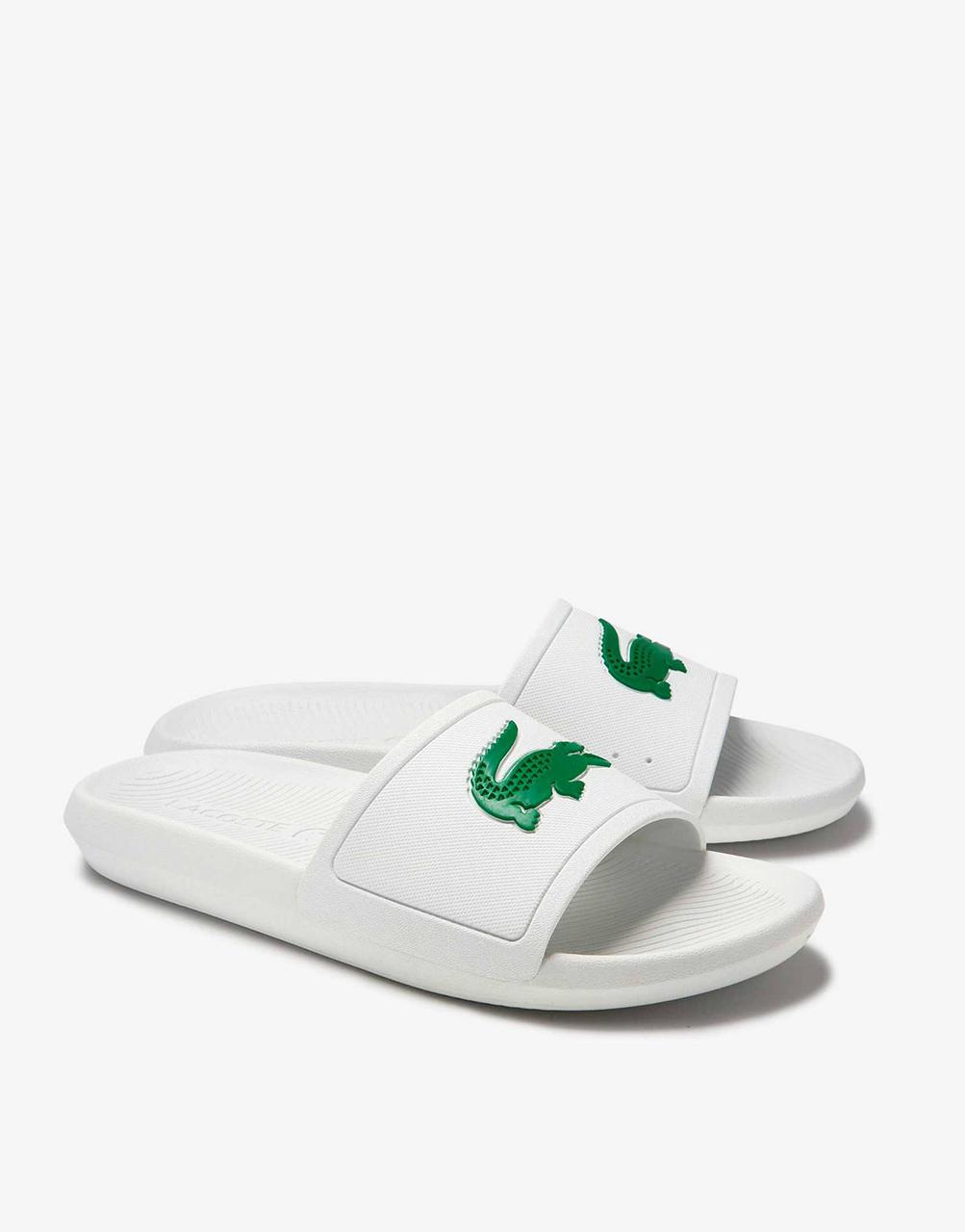 Чоловічі шльопанці Lacoste з принтом оригінал
