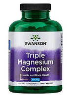 Комплекс магнію Swanson Triple Magnesium Complex 400 мг 300 капсул