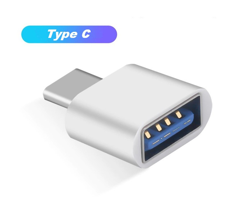 Адаптер перехідник OTG USB Type-C White