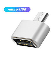 Адаптер перехідник OTG USB Micro USB White