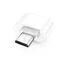 Адаптер перехідник OTG USB Micro USB White, фото 4