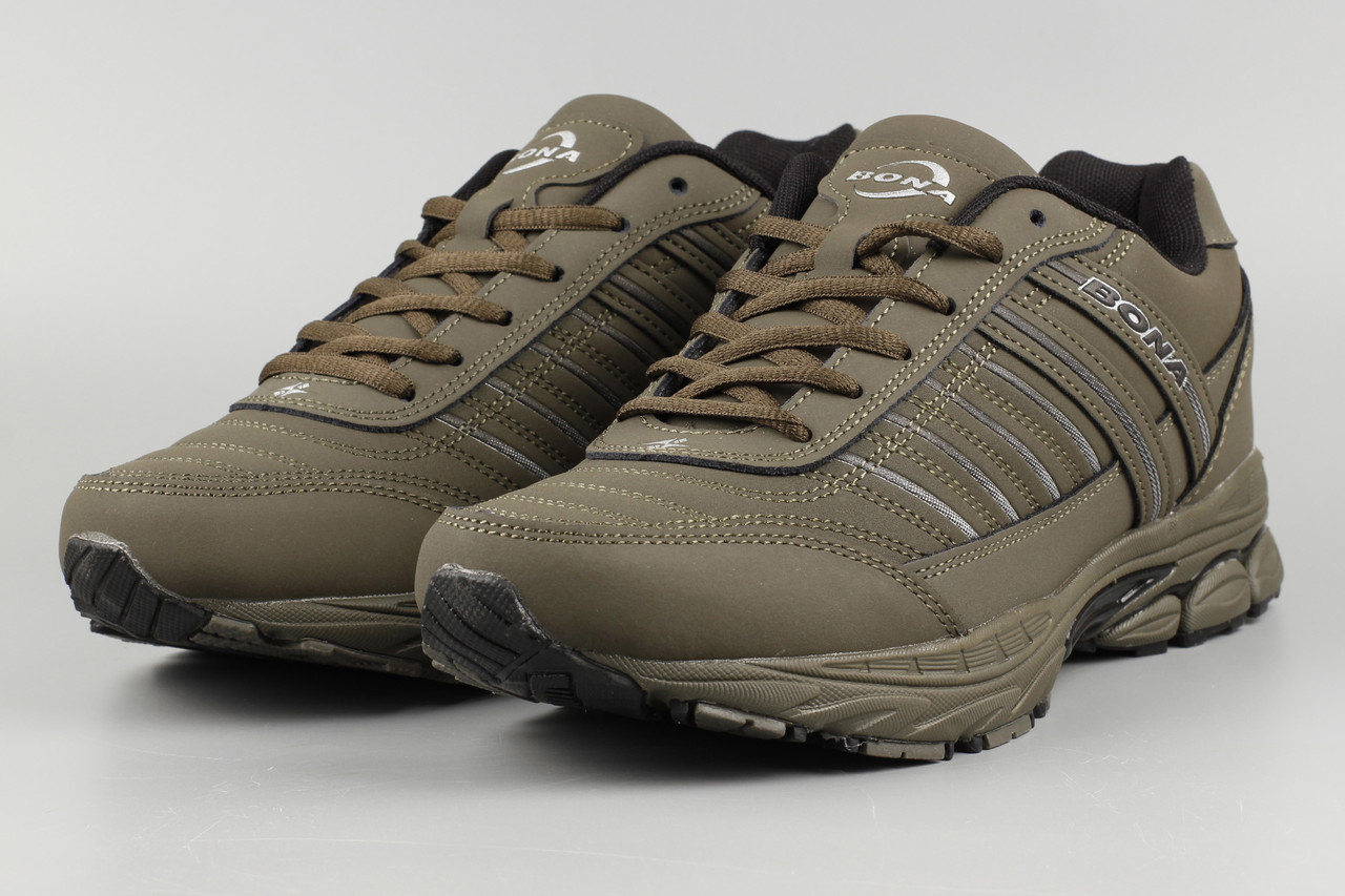 Кросівки чоловічі хакі Bona 800B Бона Розміри 43 44, фото 1