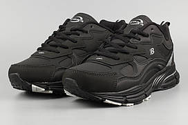 Кросівки зимові чорні Bona 911D-6 Бона утеплені на хутрі Розміри 41 42 43 44 45