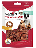 "Camon Treats & Snacks" - вяленая закуска "Кубики из баранины" для взрослых собак ,80г 12шт/уп