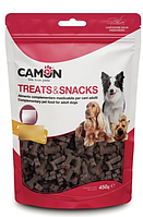 "Camon Treats & Snacks" - лакомство для дрессировки собак "Косточки" ветчина, 450г