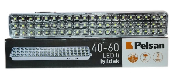Ліхтарик універсальний Pelsan LED на акум. сеть 40-60, фото 1