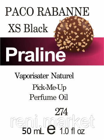 Парфуми 50 мл (274) версія аромату Пако Рабан Black XS, фото 1