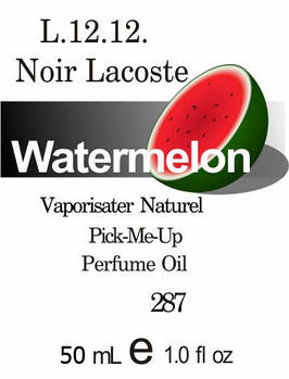 Духи 50 мл (287) версія аромату Лакост L. 12.12 Noir