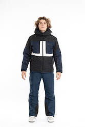 Куртка лижна чоловіча Just Play чорний з білим (B1352-navy) — M