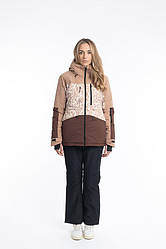 Куртка лижна жіноча Just Play коричневий (B2410-brown) — XL