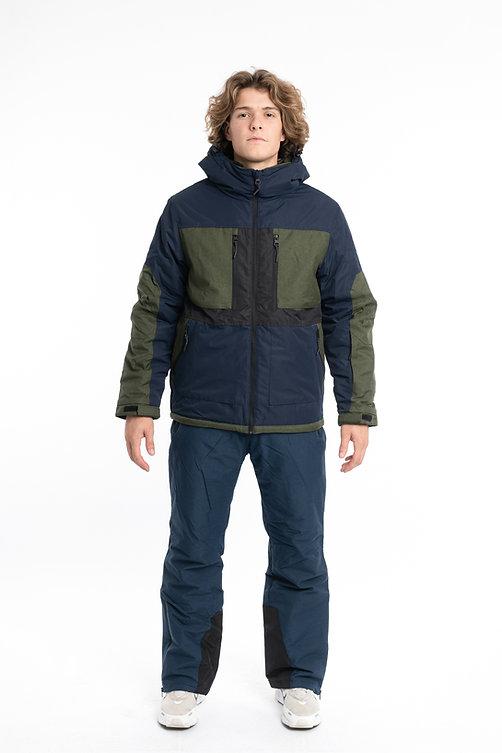 Куртка лижна чоловіча Just Play синій з хакі (B1352-army) — XL, фото 1