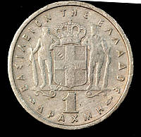 Монета Греции 1 драхма 1954 г.
