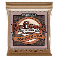 Струны Ernie Ball 2151 Earthwood Phosphor Bronze 10-52 Rock and Blues