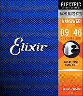 Струны Elixir 12027 NANOWEB 9-46 Custom Light