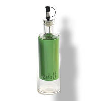 Бутылка, емкость для растительного масла, уксуса, соуса с дозатором 21*6,5 см зеленый