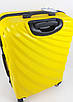 Валіза на колесах 360 градусів ABS-пластик Wexta 77×50×30см 115л Великий Жовтий, фото 7