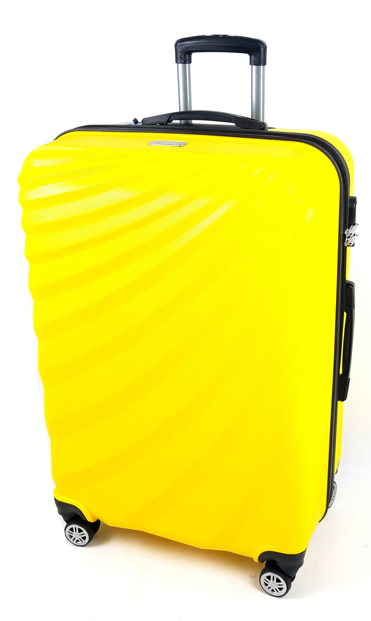 Валіза на колесах 360 градусів ABS-пластик Wexta 77×50×30см 115л Великий Жовтий