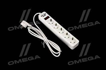 Мережевий фільтр, подовжувач з USB2 Optima Base 5 1,8m WHITE провід 3*0,75мм2