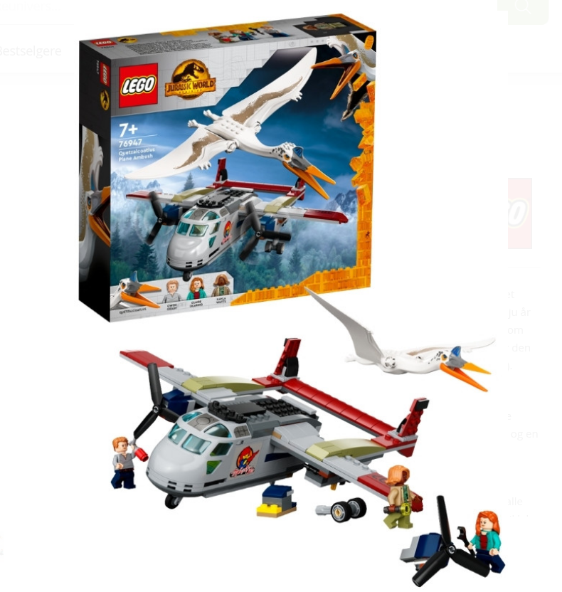 LEGO Jurassic World Кетцалькоатль: напад на літак (76947) конструктор ...