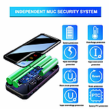 Power bank Зовнішній акумулятор Портативна зарядка 2USB+LED ліхтар Різні кольори, фото 10
