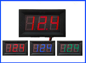 Цифровий вольтметр DC 5-120в 0.56 ", фото 5