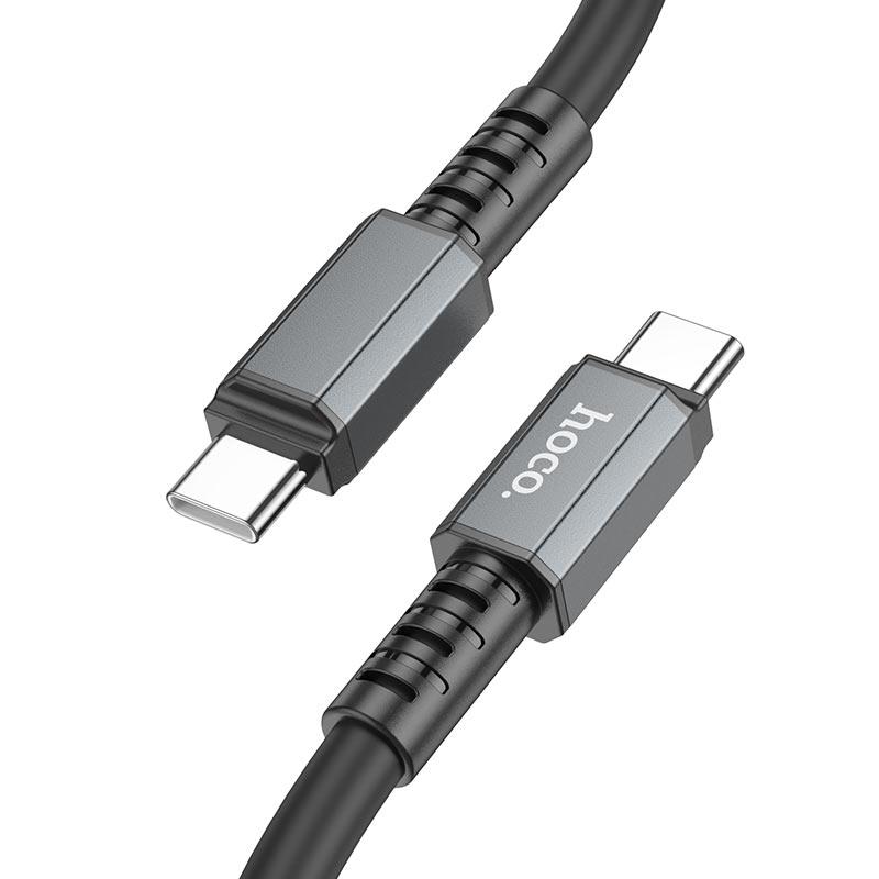 USB кабель Hoco X85 Strength Type-C - Type-C 60W 3.0A 1м Black